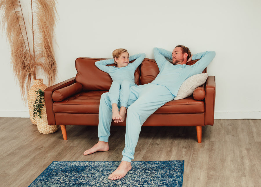 BLUE LONG SLEEVE SET - BOYS + MEN'S
