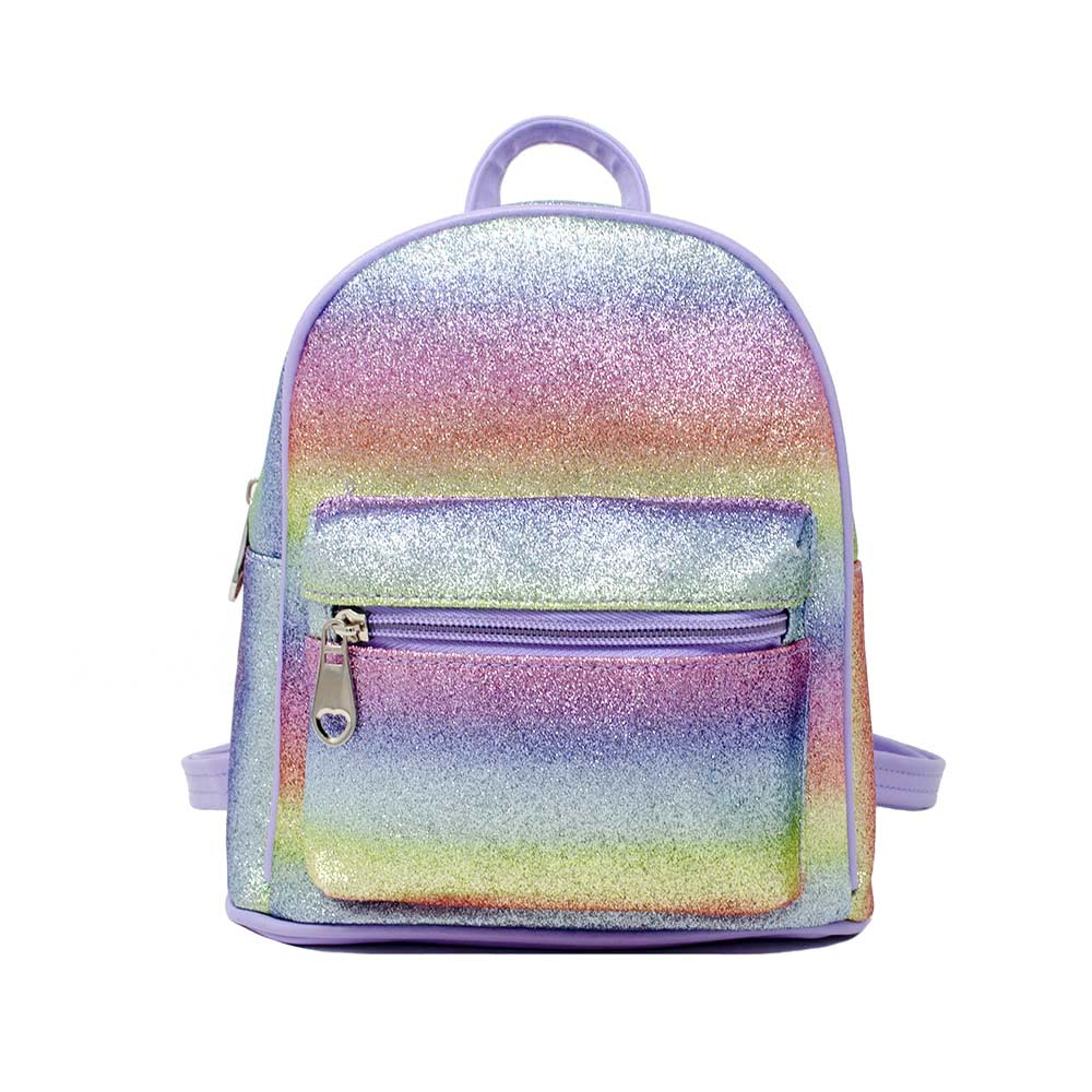 glitter mini backpack Mini Glitter Rainbow Backpack – ESME