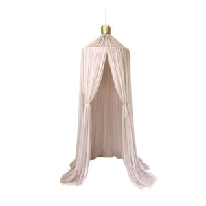 Champagne Canopy with Gold Crown and Poms