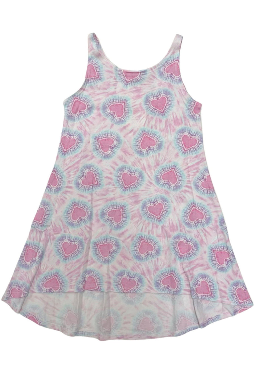 Heart Tie-Dye Cami Dress