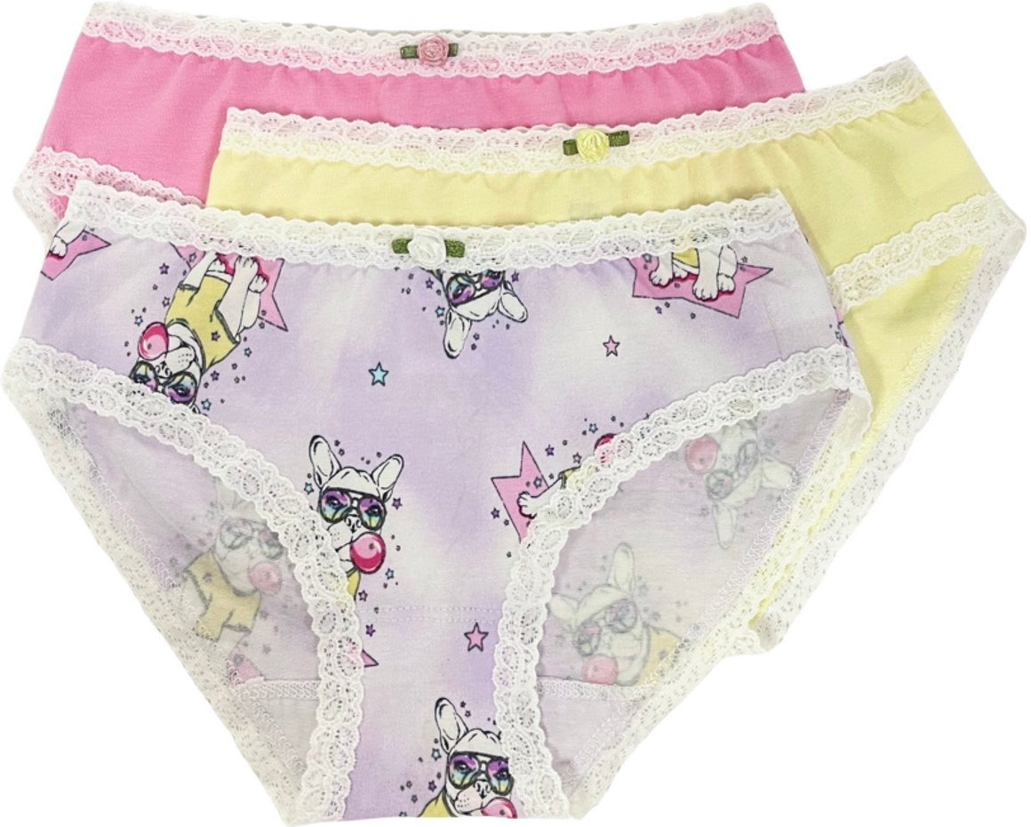 Bubblegum Frenchie 3-Pack Panty