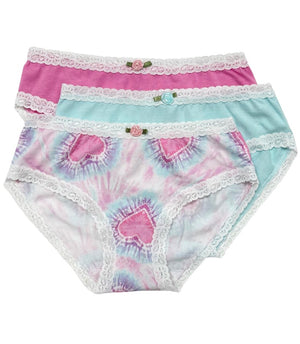 TIE-DYE HEARTS 3-PK PANTY