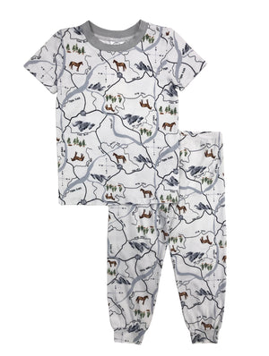 Map Short Sleeve Top & Pant